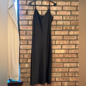 Banana Republic Black Spaghetti Strap Maxi Dress
